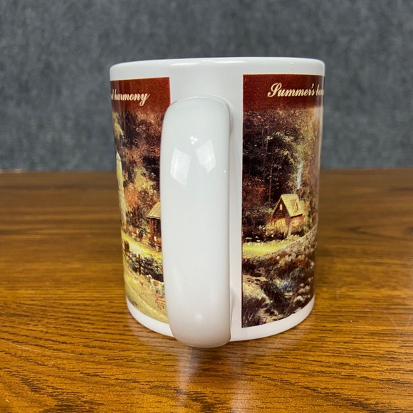 Thomas Kinkade Painter of Light Coffee Mug Summer's Bounty Peace Harmony 12oz - Picture 5 of 8